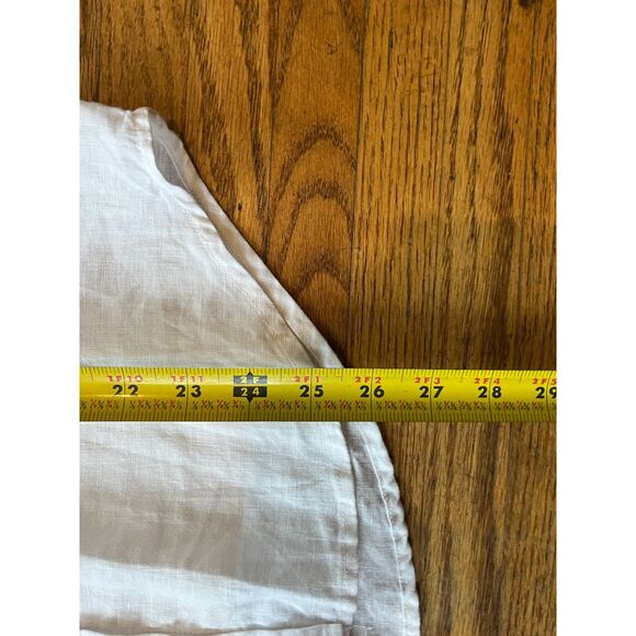 EVERLANE White 100% Linen Long Sleeve Button Up Shirt Top  Women's Size 0 - Picture 8 of 10